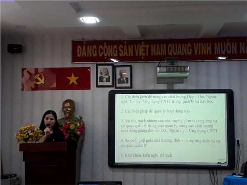 Hội thảo “Quản lý hoạt động dạy học ngoại ngữ, tin học và ứng dụng công nghệ thông tin trong quản lý và dạy học”